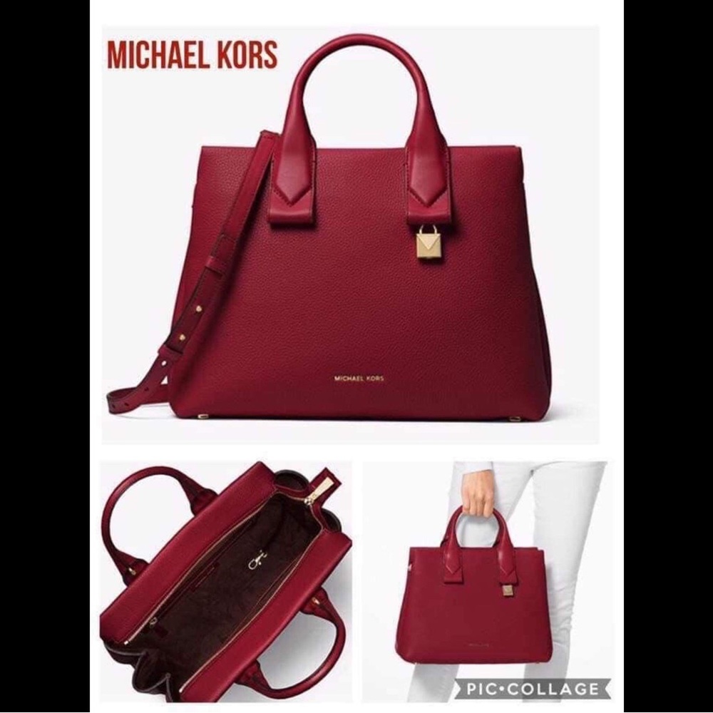 ✨🆕✨Brand New Michael Kors Leather Satchel Bag
